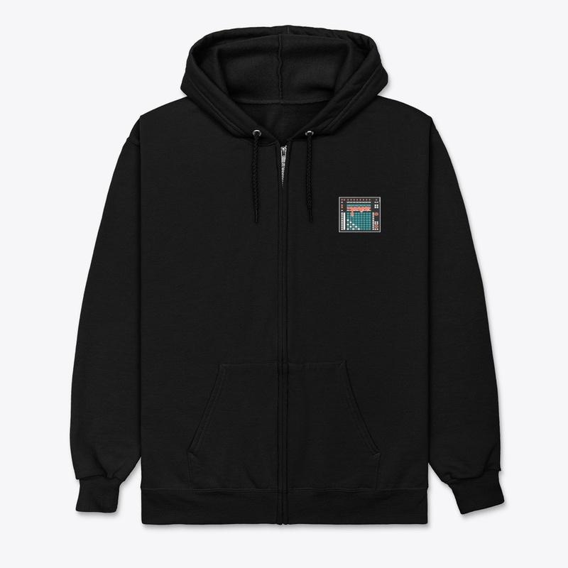 Studio Favorite Unixsex Zip Hoodie BLACK